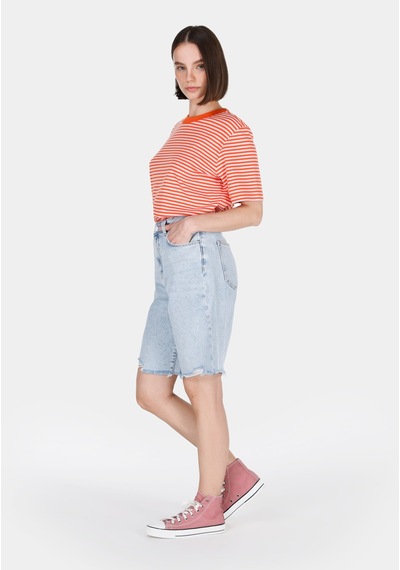 Colin's Colins Regular Fit Yüksel Bel Düz Kadın Mavi Jean Şort Cl1074975 Q1.v1 Dn03613 Denim