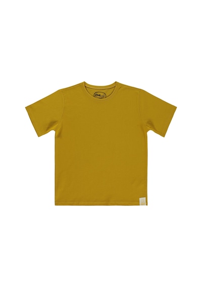 Civil Boys Basic Surf Etiketli 10-13 Yaş Tişört - Sarı Bambu