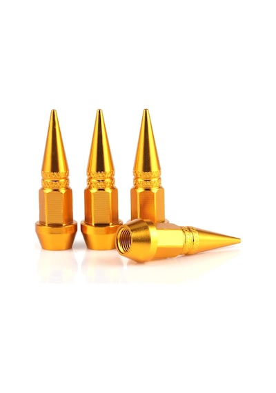 Alüminyum Sivri Sibop Kapağı Gold 4'lü 45mm