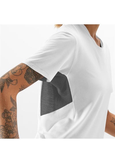 Salomon Shortney Kadın Koşu Tişört White Lc2078200 Beyaz