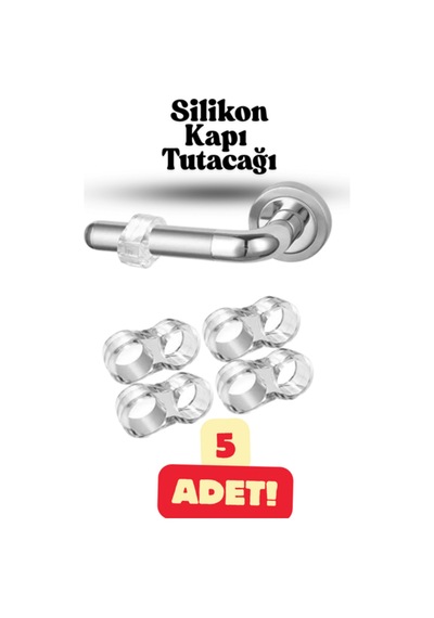 5 Adet Şeffaf Silikon Kapı Tamponu Kapı Stoperi Kapı Durdurucu Kapı Çarpma Önleyici Duvar Koruyucu