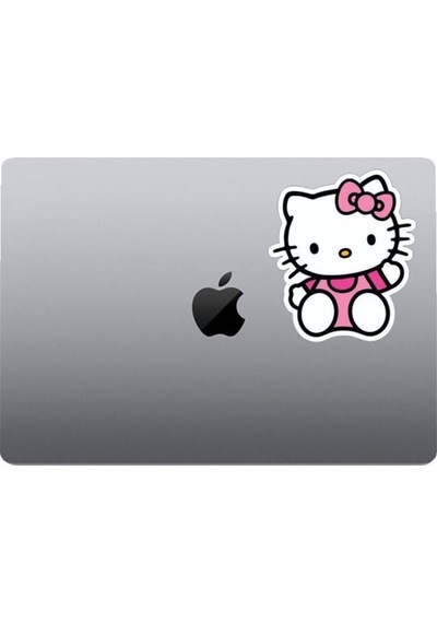 Hello Kity El Sallayan Motorsiklet, Laptop, Kask, Araba Sticker 14x12 Cm