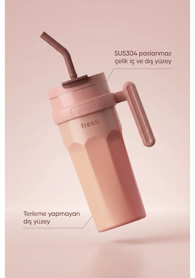 Fressi Calora Termos Paslanmaz Çelik 950 Ml Fr-t956 Pembe