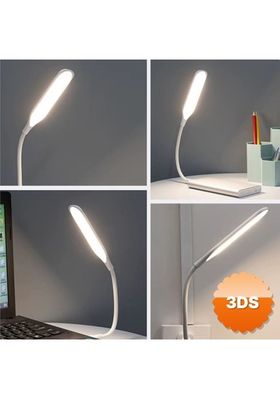 Kompakt Usb Beyaz 14 Led'li 3 Kademeli Dokunmatik Okuma Lambası