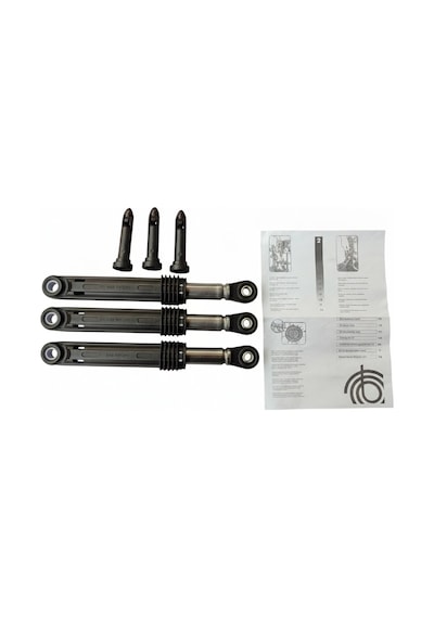 Bosch Uyumlu Çamaşır Makinesi Amortisör 448032 Aksistem Pimli 3 Lü Takım