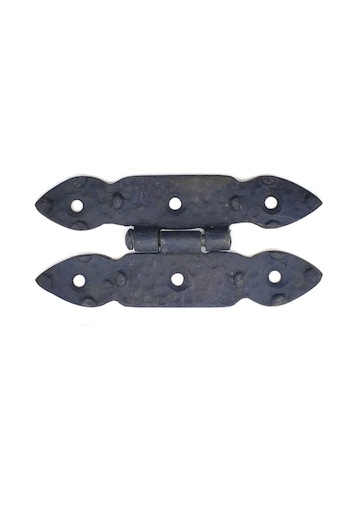 Antika Tarz Dekoratif Pirinç Düğmeli Menteşe - 117x57 Mm, Oksit Diğer