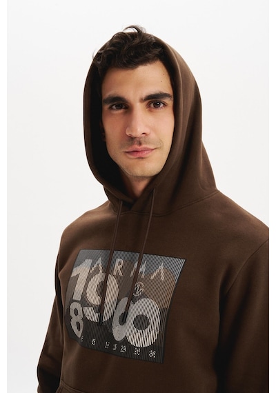AR-MA Arma Erkek Kapüşonlu Kanguru Cepli 3 İplik Baskılı Şardonlu Regular Fit Sweatshirt K30254628702 Kahverengi AR-MA Arma Erkek Kapüşonlu Kanguru Cepli 3 İplik Baskılı Şardonlu Regular Fit Sweatshirt K30254628702 Kahverengi