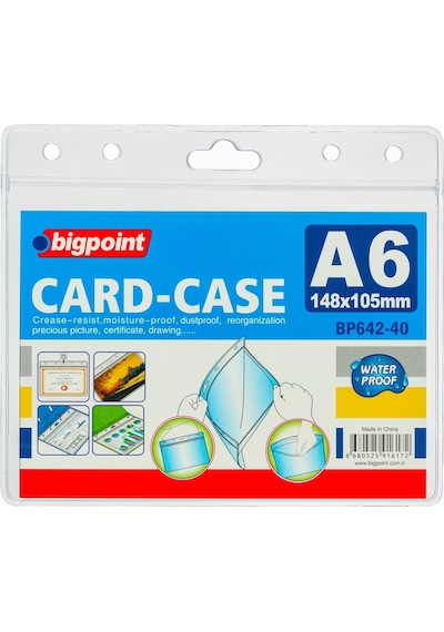 Bigpoint Kilitli Kart Poşeti Yatay A6 148x105mm 10'lu Poşet