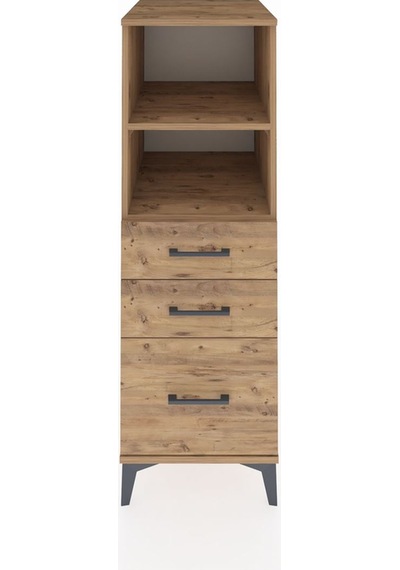 Kronos Dolap 2 Raflı 3 Çekmeceli 44x59x134 Çam-çam Atlas Çam