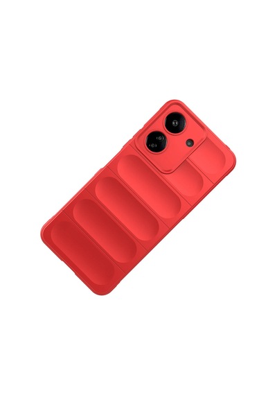 Xiaomi Poco C65 Kılıf Kamera Korumalı Esnek Silikon Parmak Şeritli Pazarplus Lacivert