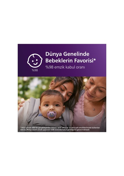Ultra Air Emzik, Ortodontik, 6-18 Ay, Kız, Scf087/13 Pembe Hayvan