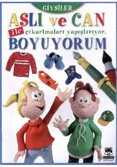 Aslı Ve Can Giysiler Çıkartma Boyama - Ybve-752460