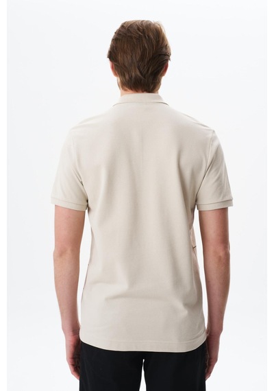 AR-MA Arma Erkek Basic Regular Fit % 100 Pamuk Pike Polo Yaka Tişört Y29374355702 Bej