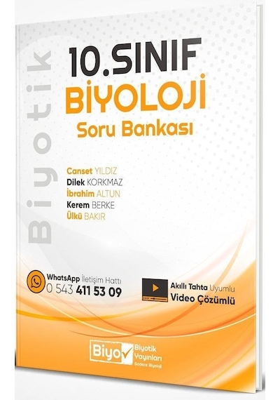 10. Sınıf Biyoloji Biyotik Soru Bankası Biyotik Yayınları