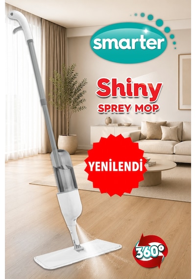 Smarter Shıny Sprey Mop Beyaz