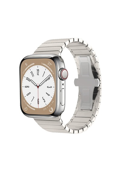 Gld-spt- Newface Apple  Uyumlu  Watch 41mm Kr413 Fine Steel Kordon - Yıldız Işığı
