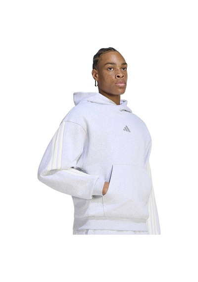 Adidas Kit 3-stripes Erkek Gri Günlük Stil Sweatshirt Kw2409
