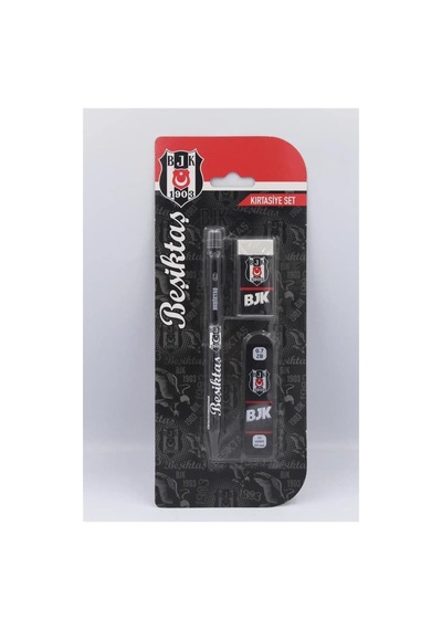 Tmn Beşiktaş Kırtasiye Seti 0.7 Uçlu Kalem + Silgi + Uç 3 Lü Set