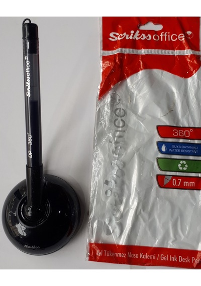Masa Üstü Sabit Kalem Spiralli Mavi Jel 10 Adetli Paket Scrikss