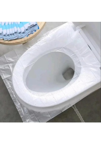 10 Adet Tuvalet Klozet Kapağı Filesi Hijyenik Su Geçirmez Wc Kılıf Diğer