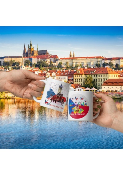 Çek Cumhuriyeti Kupa Bardak 2 Adet Seyahat Hatıra Czech Republic Mug