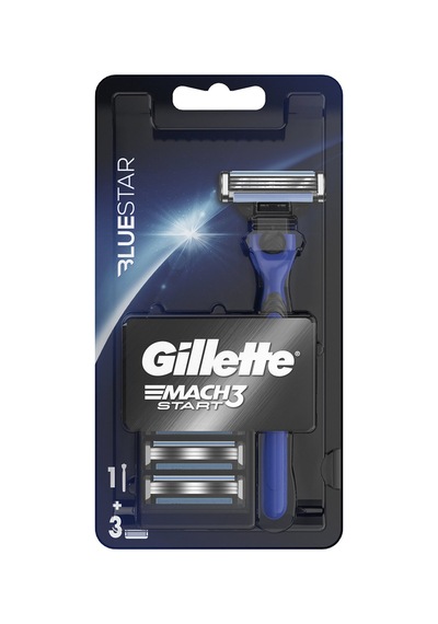 4 Adet Gillette Mach3 Start H+3 Blue Makine + 3 Yedek