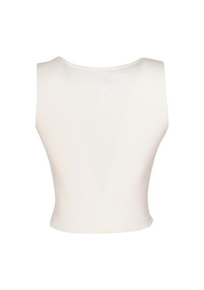 Hummel Bra Sagrado Kadın Ekru Yuvarlak Yaka Atlet Ekru
