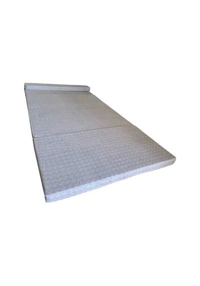 Çift Kişilik Katlanır Koltuk Katlanır Yatak Kanepe Yer Yatağı Çift Kişilik Gri-120x195x8 Cm