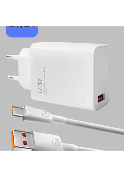 120w Type-c Hızlı Şarj Adaptörü Ve 6a Kablo Reno 4, 5, 6 Uyumlu