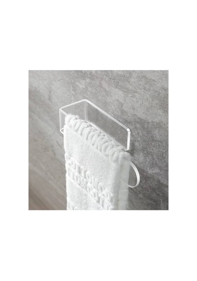 Akrilik 4mm Şeffaf Pleksiglas Havlu, Kağıt Rulo Havluluk, Peçetelik, Yapışkanlı Tasarım, Banyo Askıs