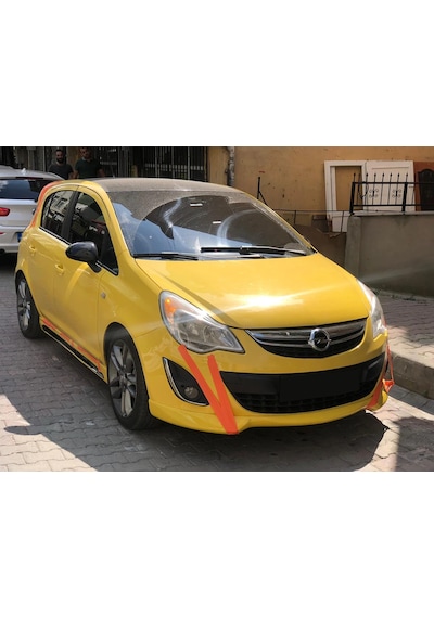 Opel Corsa D Steinmetz Ön Ek Karlık Abs Plastik Mat Siyah 2011 2012 2013 2014 Makyajlı Kasa Karlık+bodykit+ek
