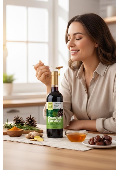 250 Ml Kozak Bergama Vakfı Kozalak Şurubu Giritli Metin Efendi