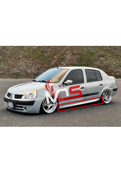 Renault Clio 2 Aero Marşpiyel Sağ Sol Takım Fiberglass Boyasız