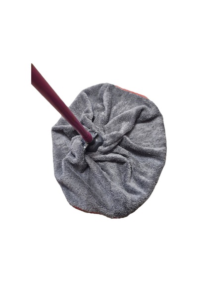 Jumbo Boy Gri Renk Mikrofiber Mop Paspas Yedek Ucu Çizmez Ve Ses Yapmaz Özel Doku