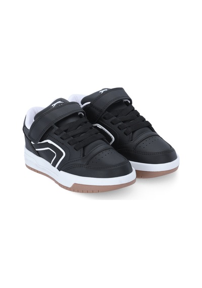 Slazenger Cobra F Unisex Çocuk Siyah / Beyaz Günlük Spor Ayakkabısı Siyah - Beyaz