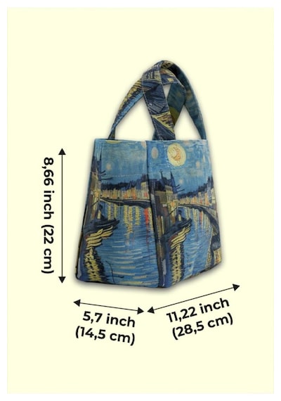Dogo Kadın Vegan Çok Renkli Medium Tote Bag - Sea Sparkles Tasarım Çok Renkli