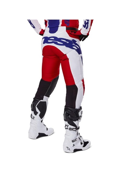 Alpinestars Racer Veil Kros Motosiklet Pantolonu Kırmızı Beyaz