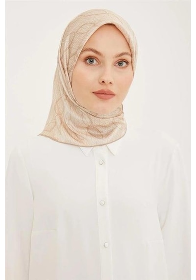 Armine İpek Eşarp Nostalji - 8925-39 Soft Bej Sura Soft Bej