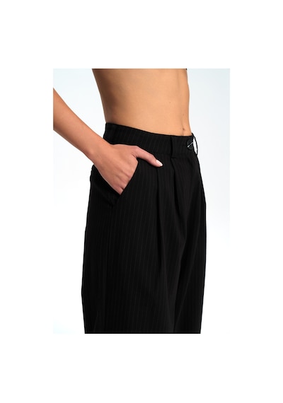 Mai Collection Mai Studios Co. Bianda Çizgili Siyah Pantolon Siyah Mai Collection Mai Studios Co. Bianda Çizgili Siyah Pantolon Siyah