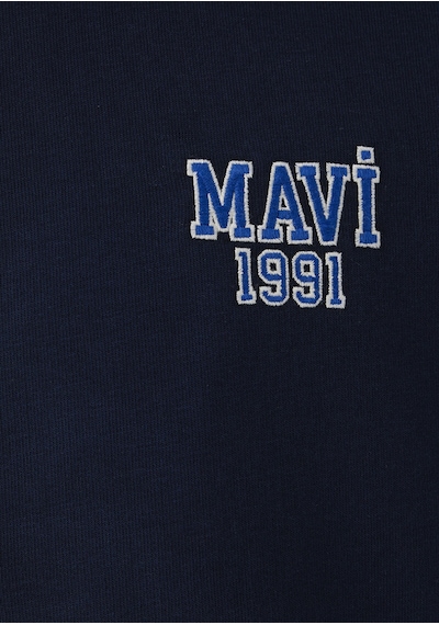 Mavi Logo Full Zıp Sweatshırt Derin Laci Lacivert