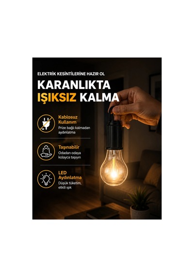 Mercansa Dış Mekan Kullanımına Uygun Led Lamba Çok Renkli