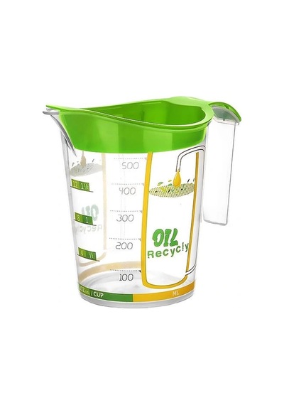 Kızartma Yağı Süzgeci - Sıvı Yağ Süzgeci 500ml Sarı