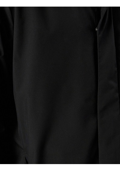 Koton Fermuarlı Slim Fit Çıkarılabilir Kapşonlu Yağmurluk Mont Siyah 5wam00005hw Siyah
