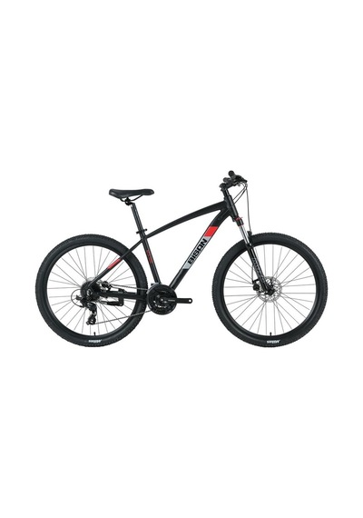 Bisan Mtx 7200 Erkek Dağ Bisikleti 48cm Md 26 Jant 24 Vites Mat Siyah Kırmızı Siyah