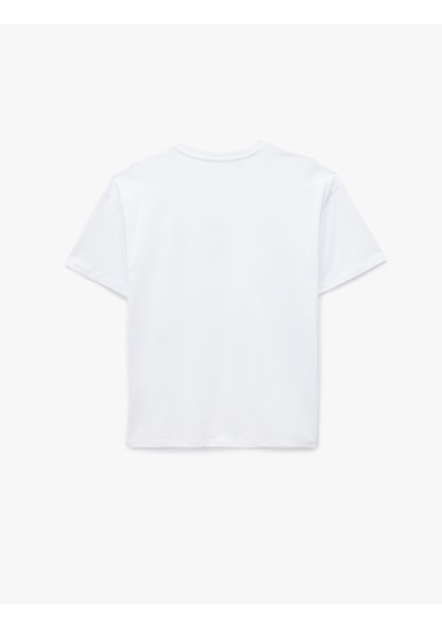 Koton Pamuklu Kısa Kollu Bisiklet Yaka Ördek Nakışlı Oversize Tişört Ekru 6sal10072ık Ekru Koton Pamuklu Kısa Kollu Bisiklet Yaka Ördek Nakışlı Oversize Tişört Ekru 6sal10072ık Ekru