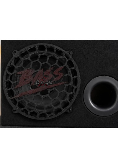 20cm Bass Koruma Kapağı Siyah - Bass Yazılı Subwoofer Koruma Kapağı 20cm - 1 Adet