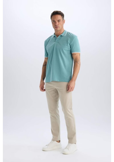 DeFacto Slim Fit Dar Kesim Dar Paça Chino Kanvas Pantolon C2401AX25SPBG191