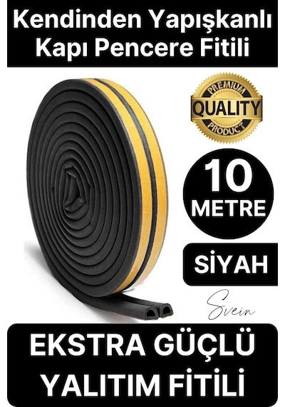 Fitil Premium Kapı Pencere Soğuk Toz Geçirmez İzolasyon Fitili Kendinden Yapışkanlı Isı Yalıtım 2x5 Diğer