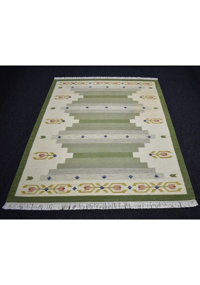 Zehra Abla Halı Yeni El Dokuma 4m2 Modern Tasarım Yün Kilim 7470 Çok Renkli