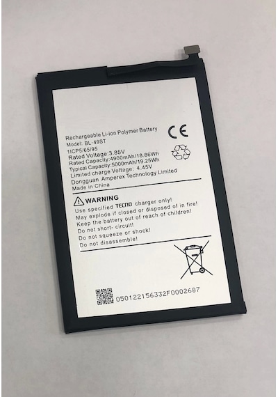 Tecno Spark 10 Pro Kı7 Batarya 5000 Mah